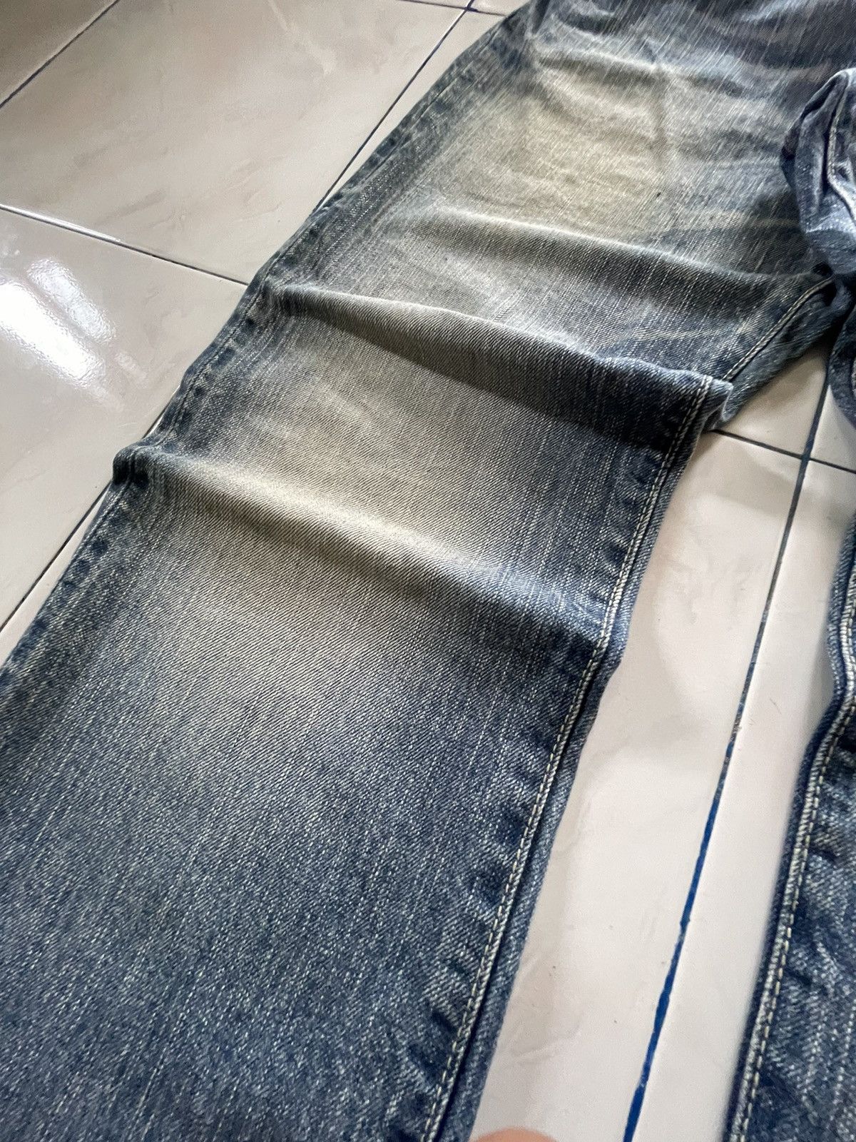 Edwin × Japanese Brand × Vintage Vintage Edwin 505 Z Baggy Loose Selvedge Jeans Rare Size US 30 / EU 46 - 10 Thumbnail