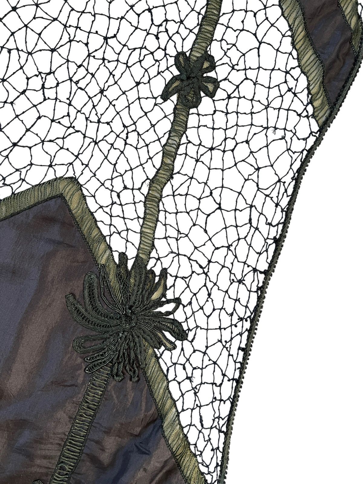 Dries Van Noten Dries Van Noten Handmade Lace Silk Scarf Size ONE SIZE - 12 Thumbnail