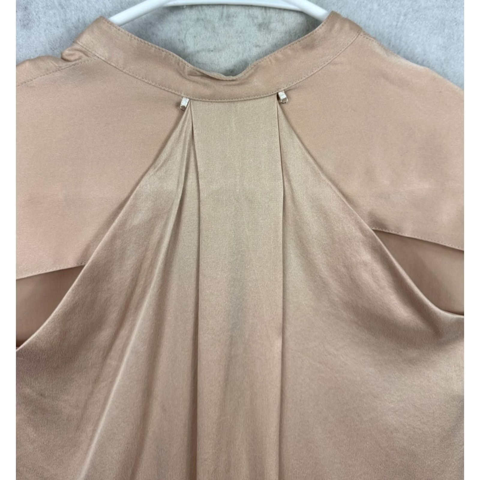 Rag & Bone rag & bone Shirt Womens XS Blush Silk Blouse Button Cuff Ties Back Cut out Size XS / US 0-2 / IT 36-38 - 4 Thumbnail