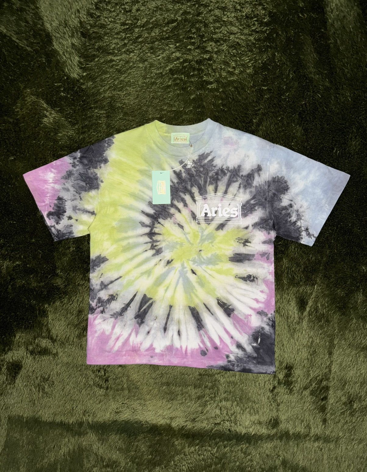 Aries [S] Aries Made in Italy Tie-Dye Temple T-Shirt Size US S / EU 44-46 / 1 - 1 Thumbnail