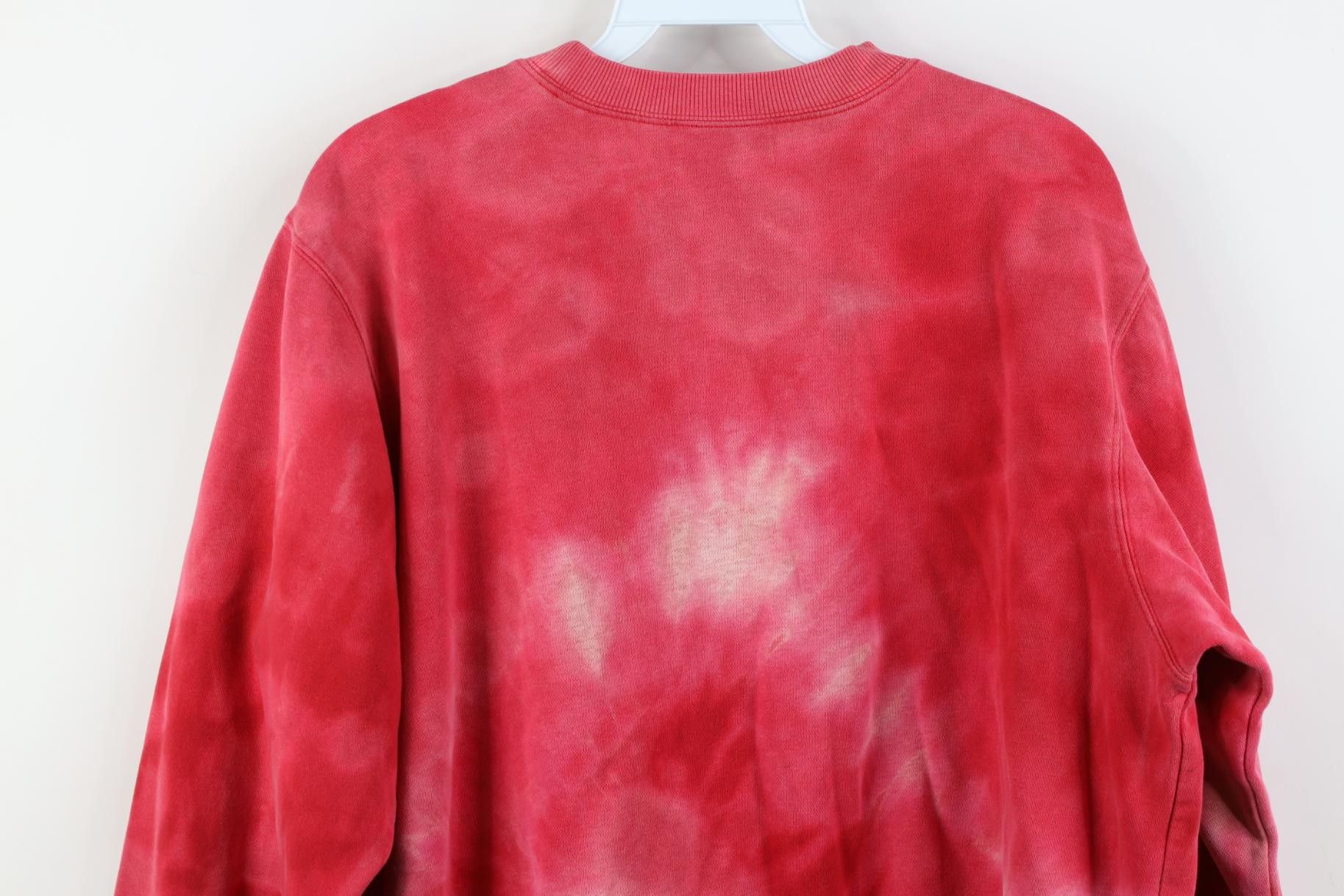 Adidas Vintage 90s Y2K Adidas Acid Wash Crewneck Sweatshirt Red Size L / US 10 / IT 46 - 12 Thumbnail