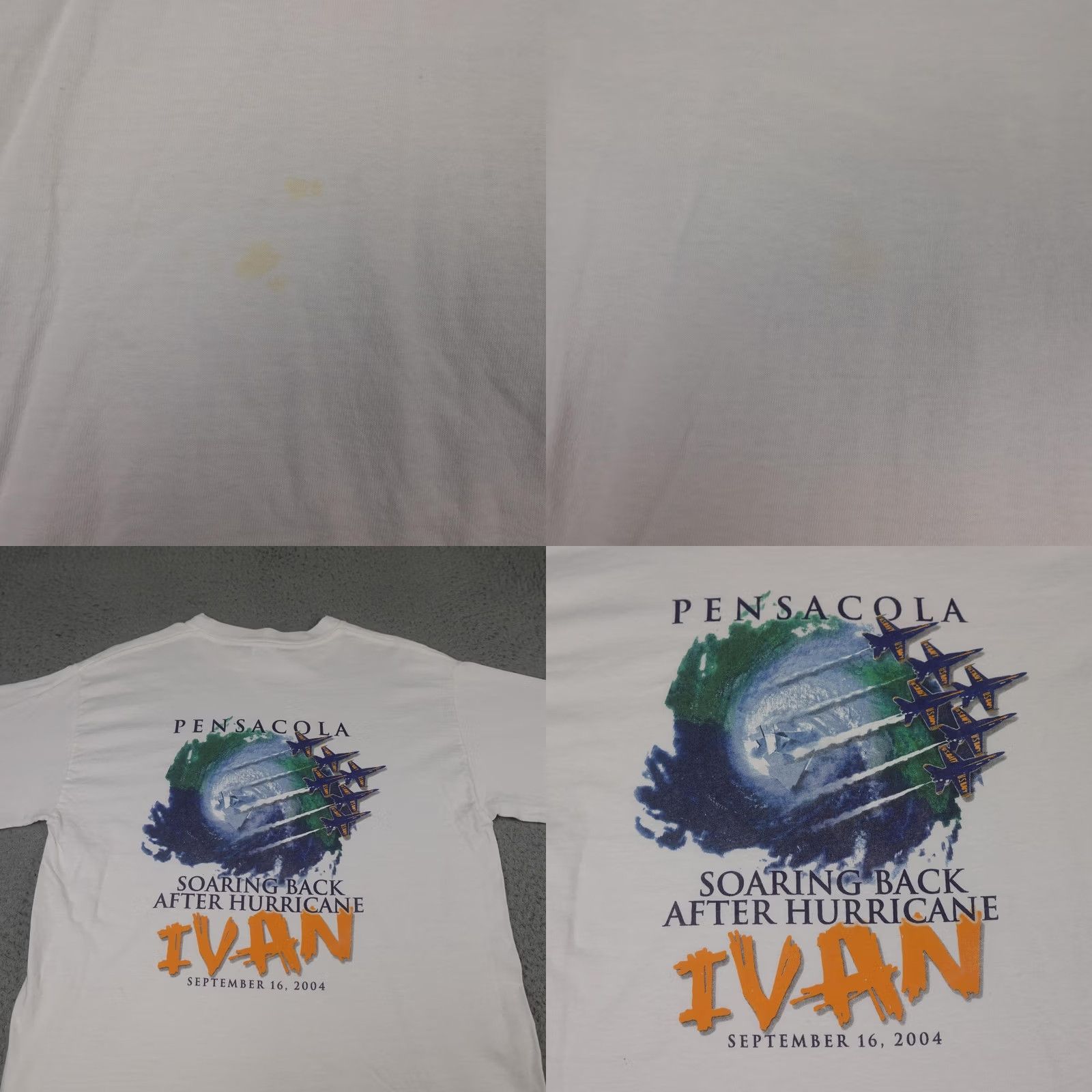 Gildan VINTAGE National Museum Naval Aviation Shirt Mens M Hurricane Ivan 2004 Tee Size US M / EU 48-50 / 2 - 8 Thumbnail