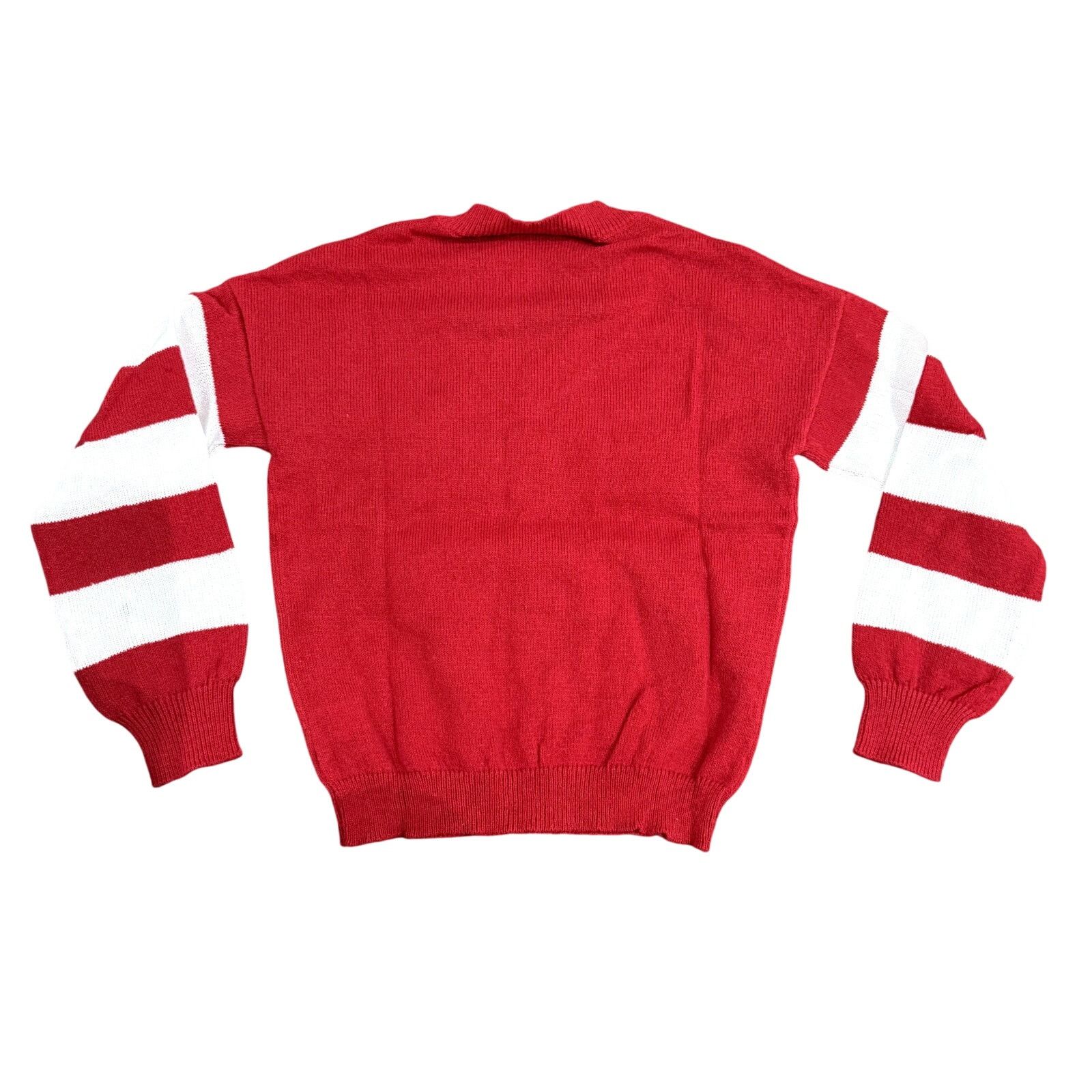 Shein Woman's Christmas Tree with Hat V-Neck Sweater in Red Size M Size M / US 6-8 / IT 42-44 - 2 Thumbnail