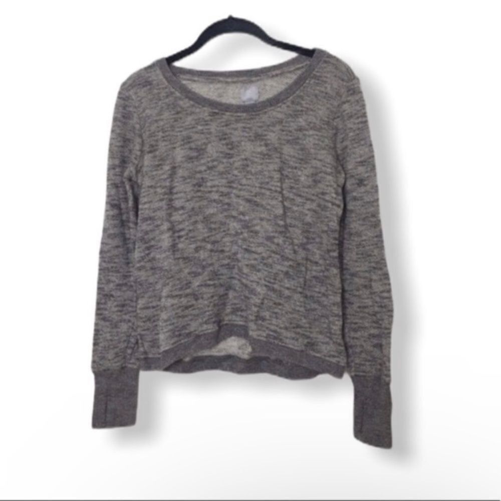 Gap GAP Fit Women’s Gray Sweatshirt S Long Sleeve Pullover with Size S / US 4 / IT 40 - 2 Thumbnail
