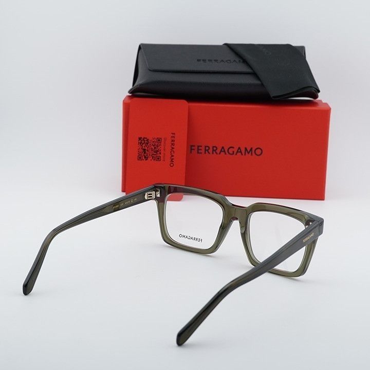 Salvatore Ferragamo Salvatore Ferragamo SF2993 320 Unisex Eyeglasses Khaki 53mm Size ONE SIZE - 11 Thumbnail