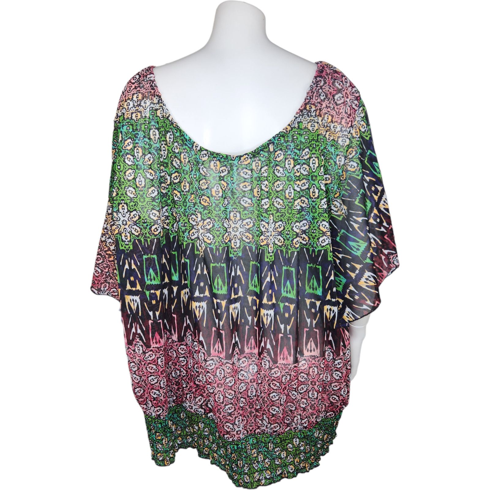 Other Lane Bryant Womens 26/28 Bell Sleeve Smocked Hem Blouse NWT Size 4XL / US 24-26 - 9 Thumbnail