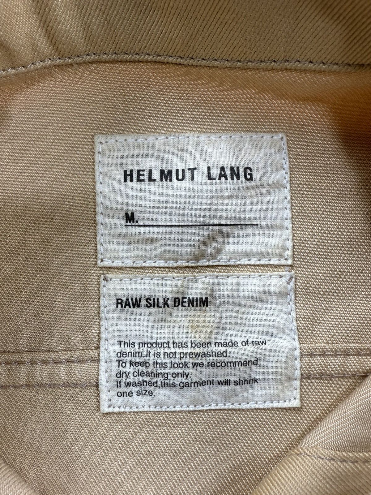 Helmut Lang Helmut Lang Raw Silk Denim Trucker Size US XS / EU 42 / 0 - 9 Thumbnail