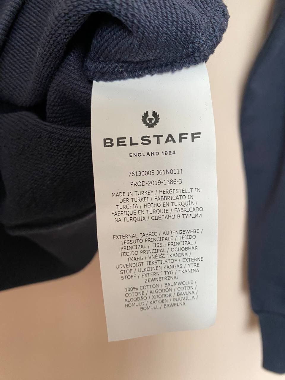 Belstaff Belstaff Men's Patch Crew Sweater Size XS Blue Sweatshirt Size US XS / EU 42 / 0 - 5 Thumbnail