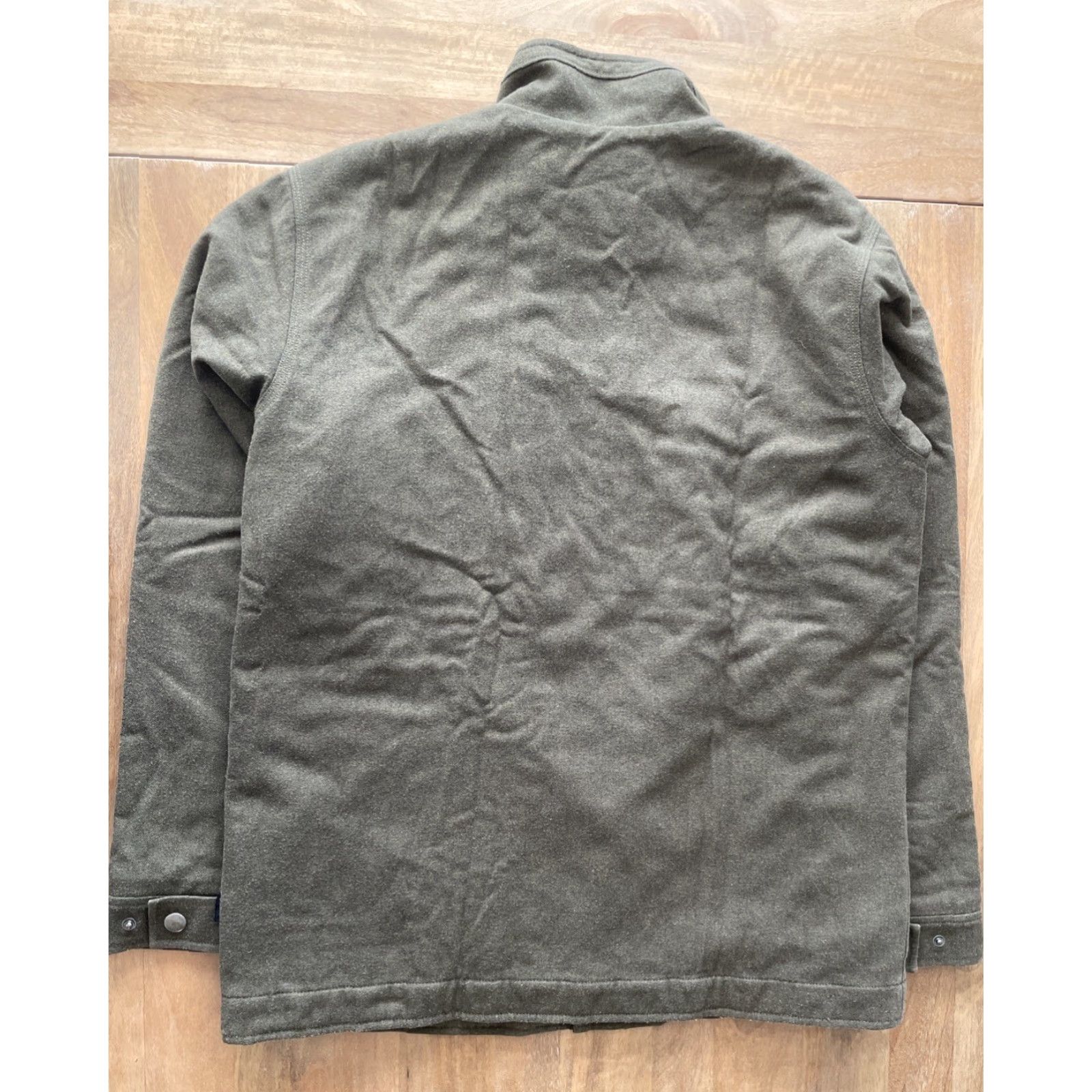 Patagonia Patagonia Jacket Mens Size L Felted Wool Blend Green Army Outdoor Mid-Length Zip Full Zip Casual Travel Workwear Pattern Solid Size US L / EU 52-54 / 3 - 2 Thumbnail