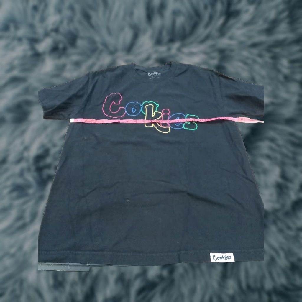 Vintage Cookies Large SS Tshirt 40" Chest Men L Black T-Shirt Size US L / EU 52-54 / 3 - 1 Thumbnail