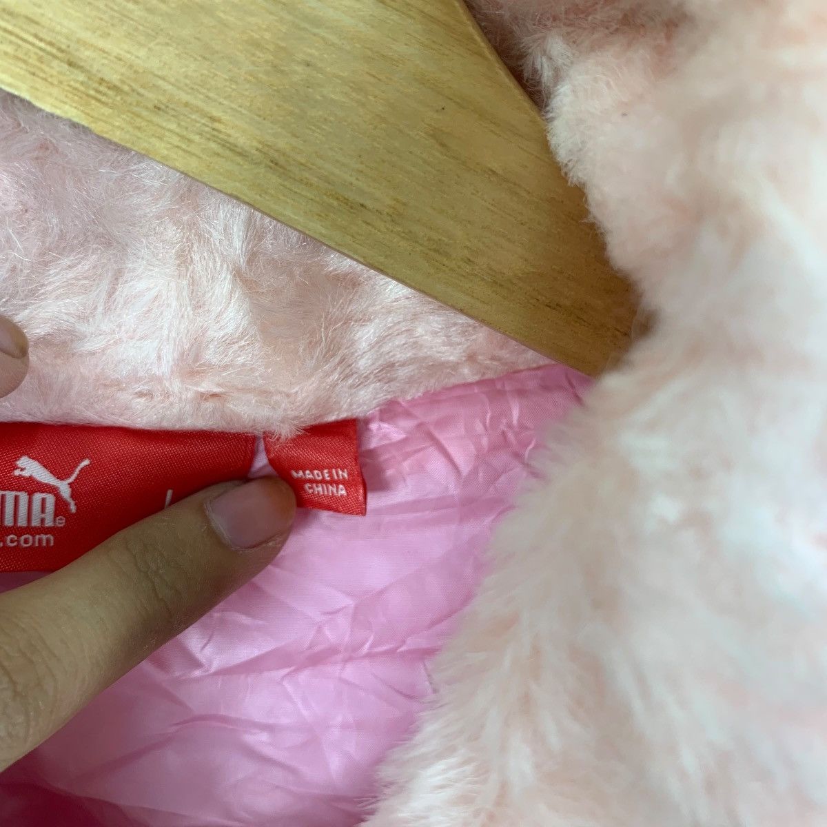 Puma PUMA x JASPO JAPAN Light Puffer Pink Faux Fur Jacket Outdoor Size L / US 10 / IT 46 - 10 Thumbnail