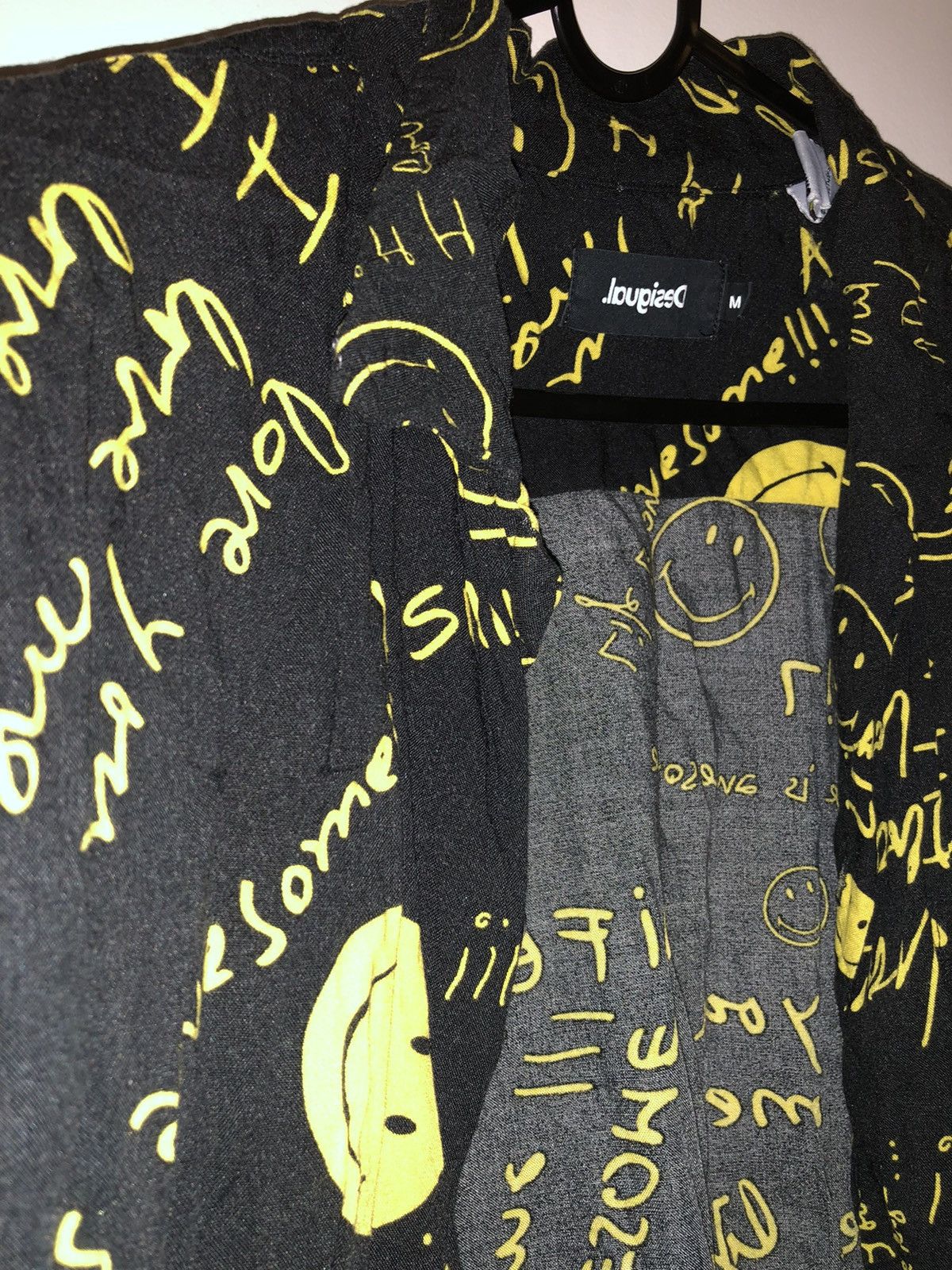 Desigual Black Smiley Shirt Size US M / EU 48-50 / 2 - 4 Thumbnail