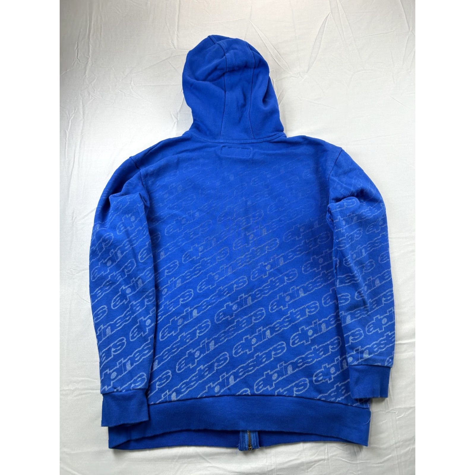 Alpinestars Alpinestars Hoodie Mens XS Blue Full Zip Fleece Graphic Sweatshirt Size US XS / EU 42 / 0 - 4 Thumbnail