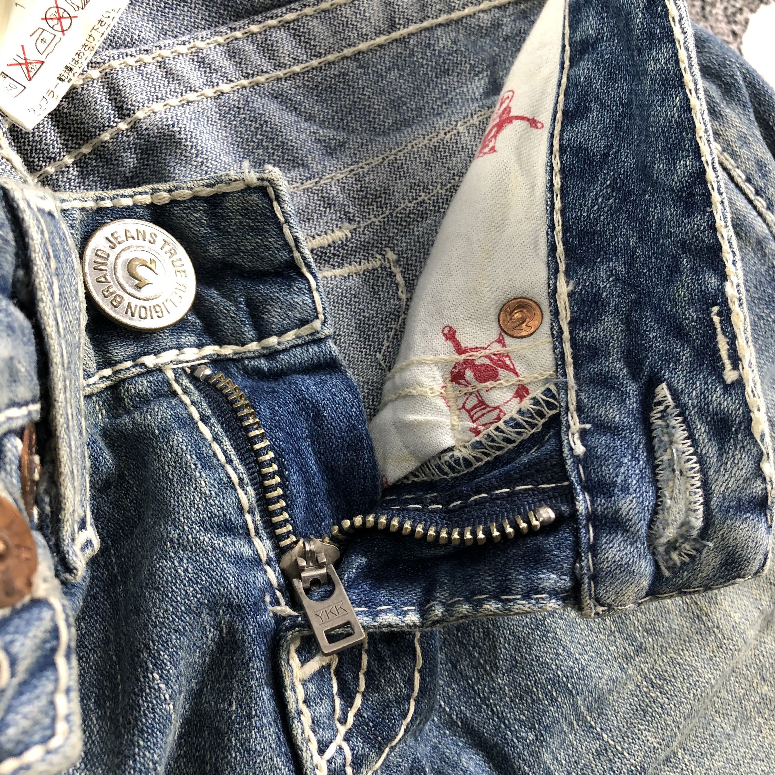 True Religion True Religion Joey Big T Jeans Flare Denim KJ1517 Size 28" / US 6 / IT 42 - 7 Thumbnail