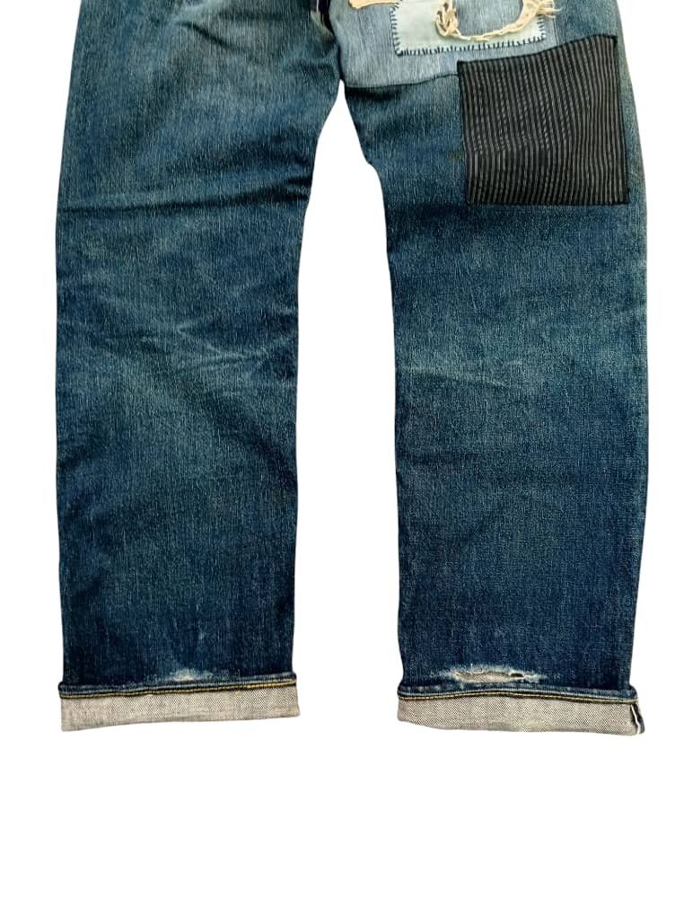 Evisu × Vintage Vintage Evis Selvedge Denim Custom Made Distressed Size US 31 - 7 Thumbnail