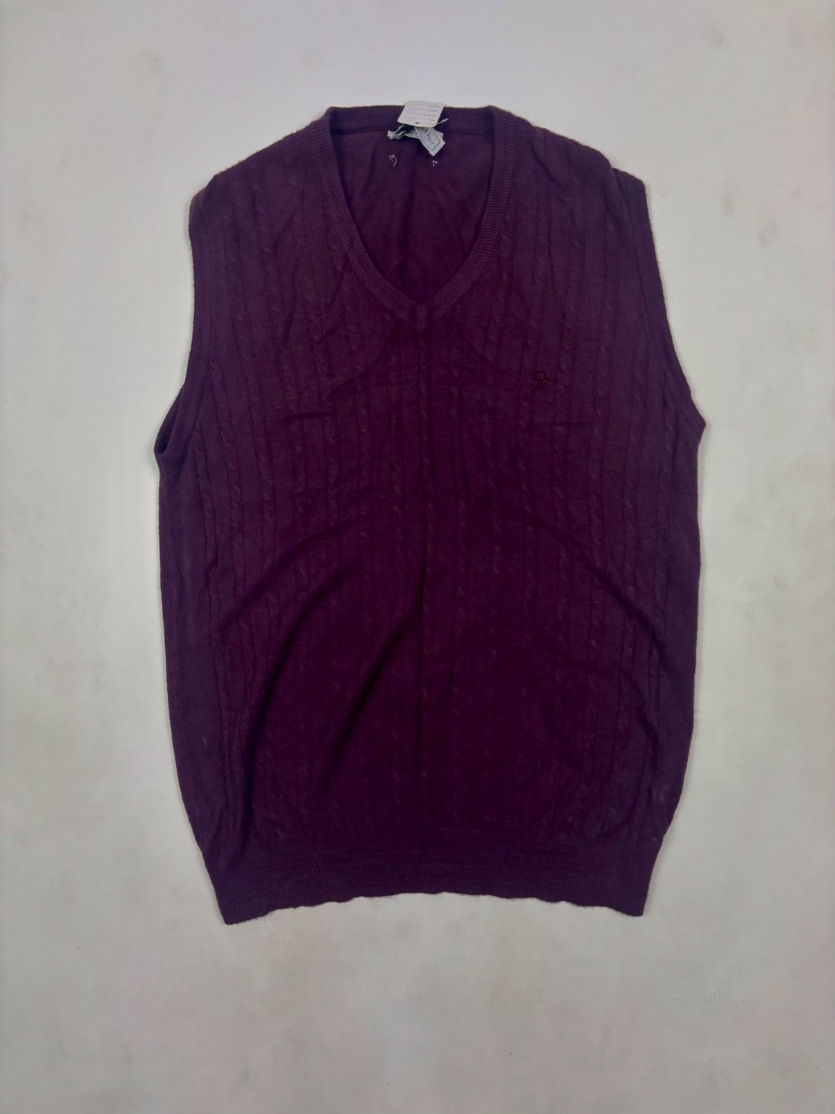 Christian Dior Monsieur 90s Christian Dior Monsieur Purple Acrylic “Dior” Logo Vest Size US XL / EU 56 / 4 - 2 Thumbnail