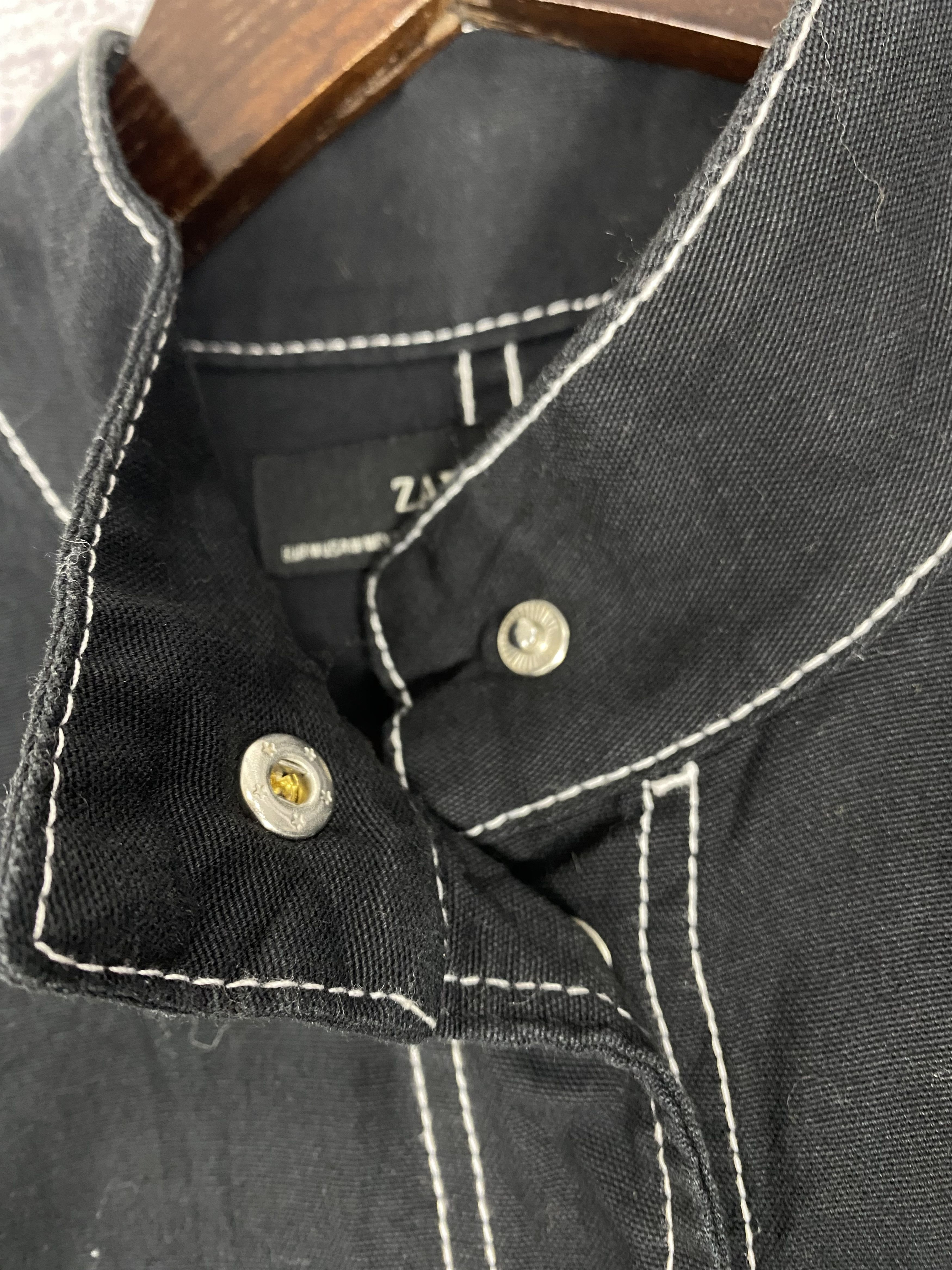 Vintage Vintage Zara Button Up Cotton Long Jacket Size US M / EU 48-50 / 2 - 3 Thumbnail
