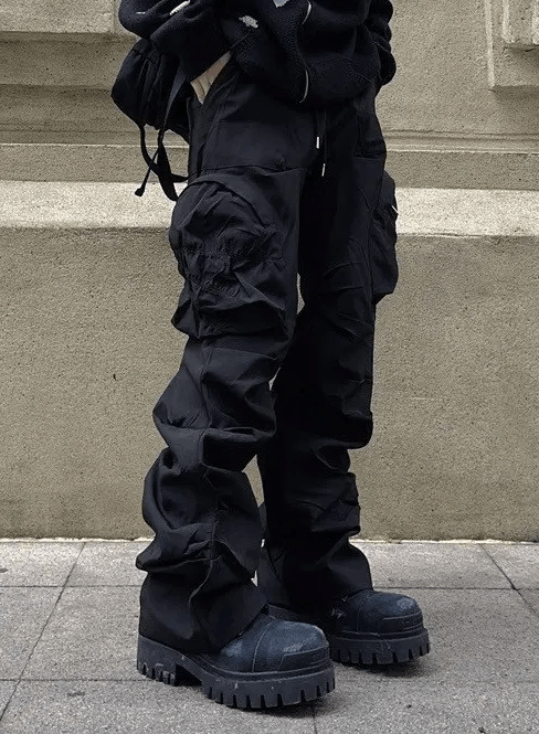 Japanese Brand × Vintage Utility grunge multi pocket nylon pants Size US 30 / EU 46 - 4 Thumbnail