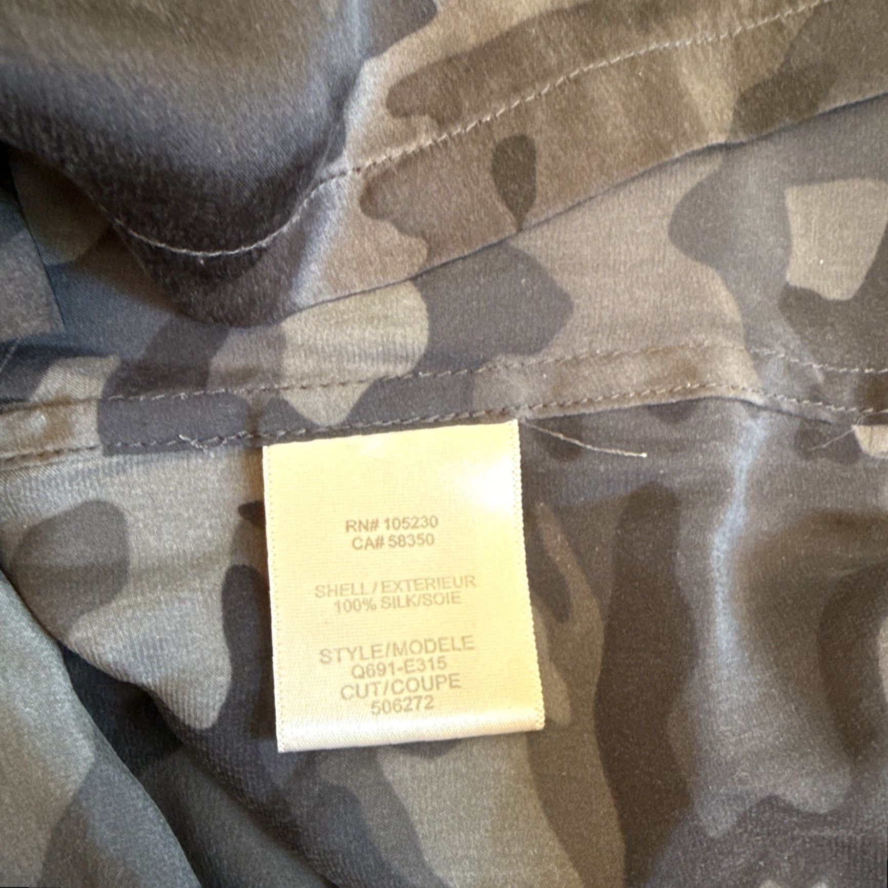 Equipment Equipment Femme 100% Silk Button Up Blouse Womens L Camo Print Quiet Luxury Clothing Shirt Size L / US 10 / IT 46 - 7 Thumbnail