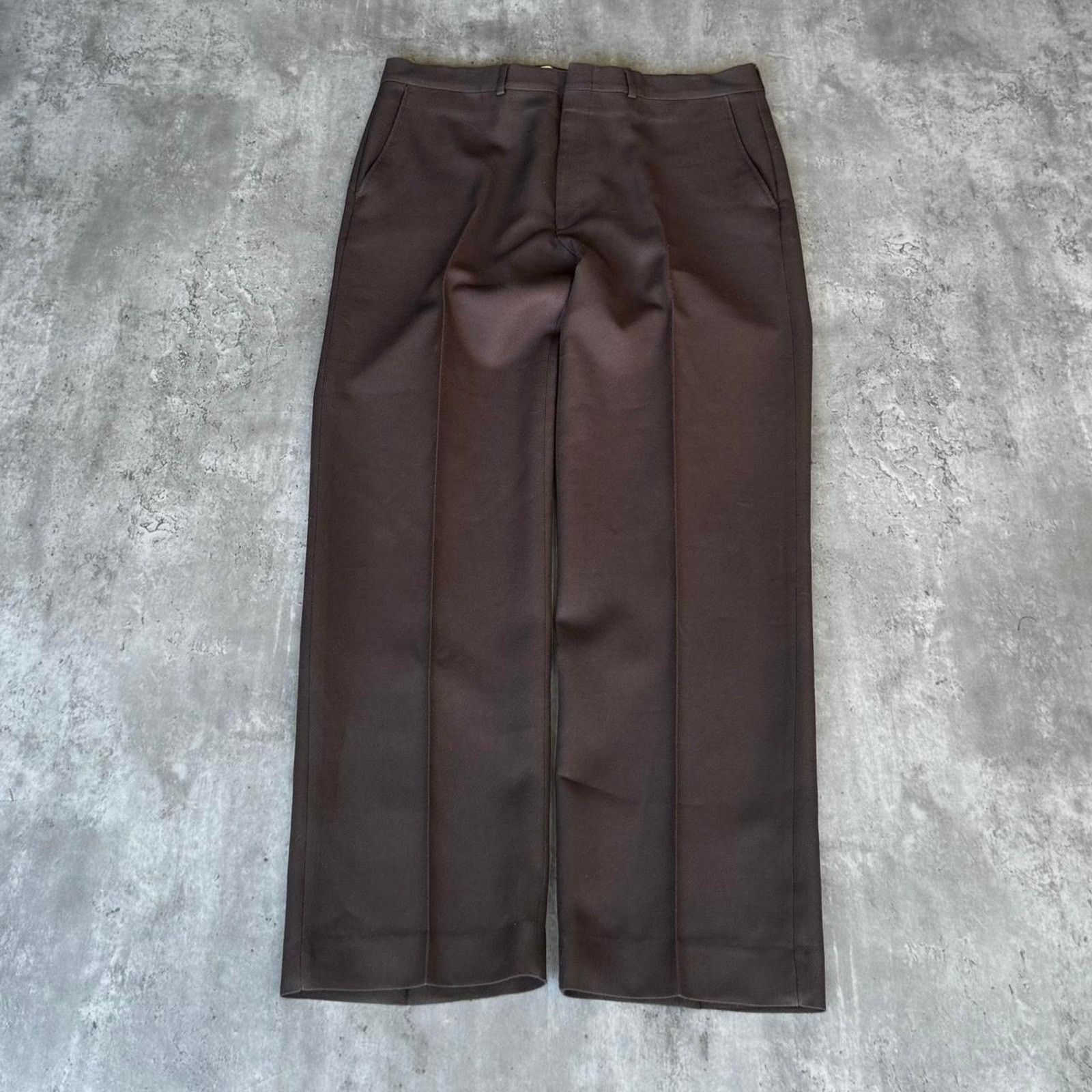Vintage Vintage 1990s Chocolate Brown Wentworth Casual Pants Size US 35 - 1 Thumbnail