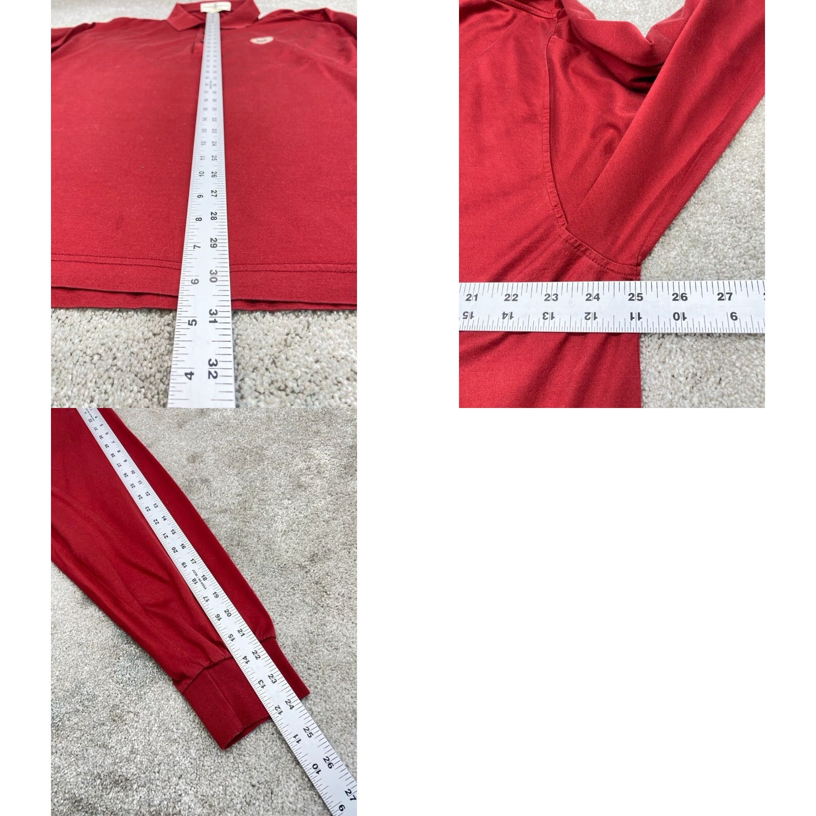 Vintage VINTAGE Fairway & Greene Golf Polo Shirt XL Maroon Long Sleeve Medinah Country Mens Size US XL / EU 56 / 4 - 8 Thumbnail