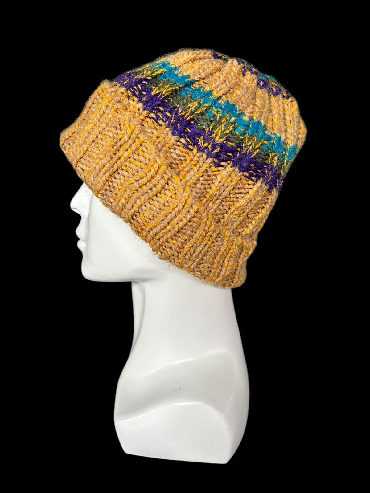 Japanese Brand × Kapital × Vintage Amina Crochet Knitted Beanie Hats Rare☠️☠️ Size ONE SIZE - 3 Thumbnail