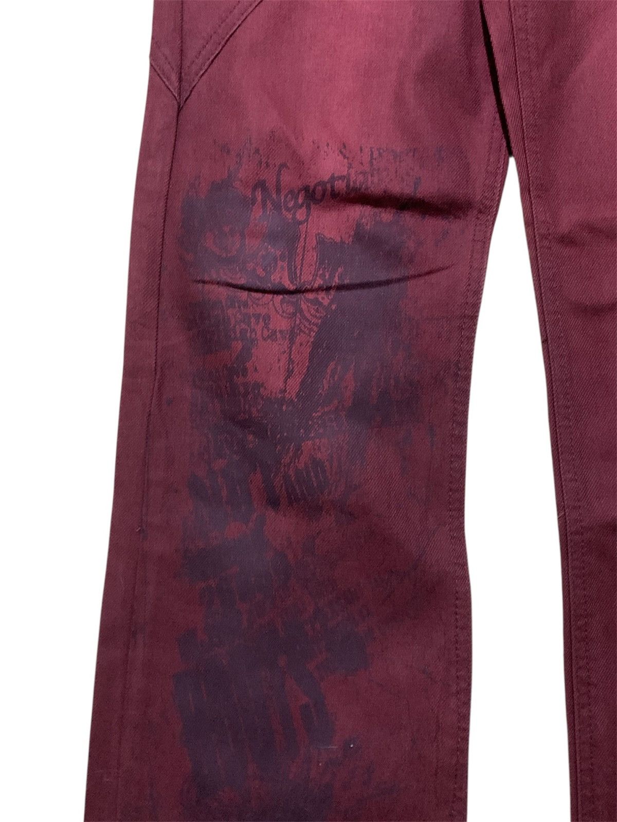 semanticdesign 🌑BLACKFRIDAY🌑 Flare Jeans Semantic Design Maroon Size US 31 - 4 Thumbnail