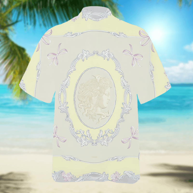 The Unbranded Brand Medusa Cameo Shirt, Baroque-Inspired Short Sleeve Shirt Size US M / EU 48-50 / 2 - 2 Thumbnail