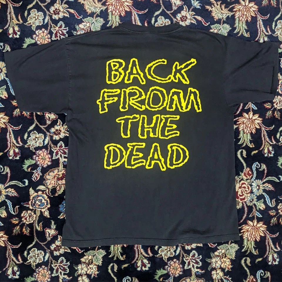 Other Vintage 90s Obituary Back From The Dead XL Blue Grape Size US XL / EU 56 / 4 - 3 Thumbnail