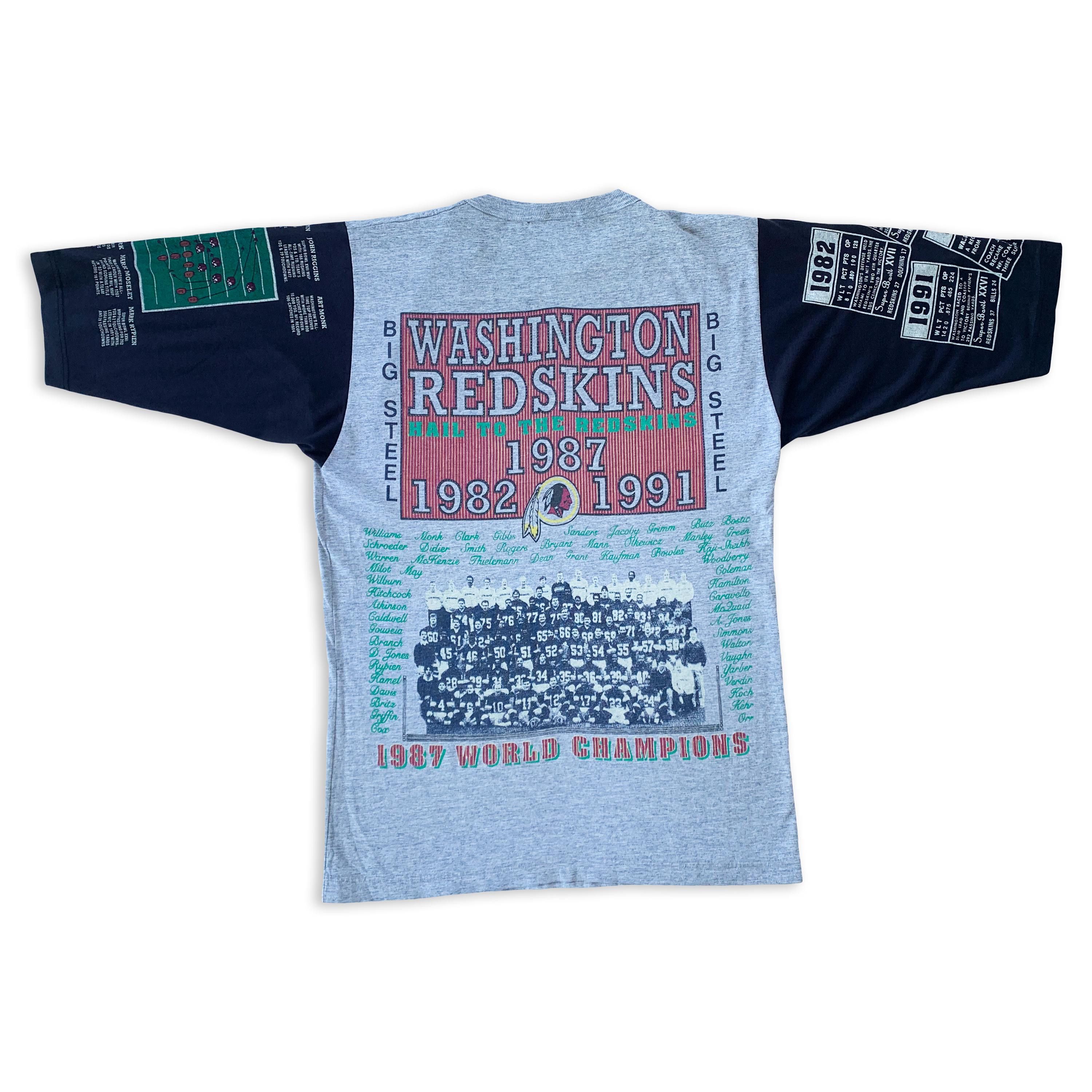 NFL Vintage 1991 WASHINGTON Redskins T shirt Tee 90s Commanders Size US M / EU 48-50 / 2 - 3 Thumbnail