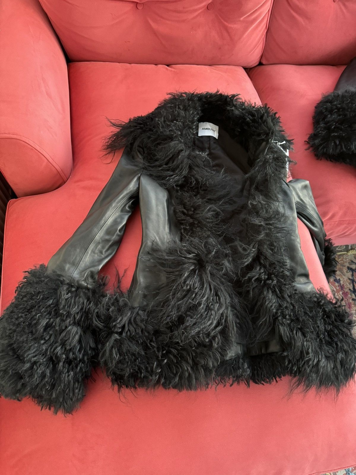 Ambush Design New Ambush shearling mongolian leather coat, size M Size M / US 6-8 / IT 42-44 - 16 Thumbnail