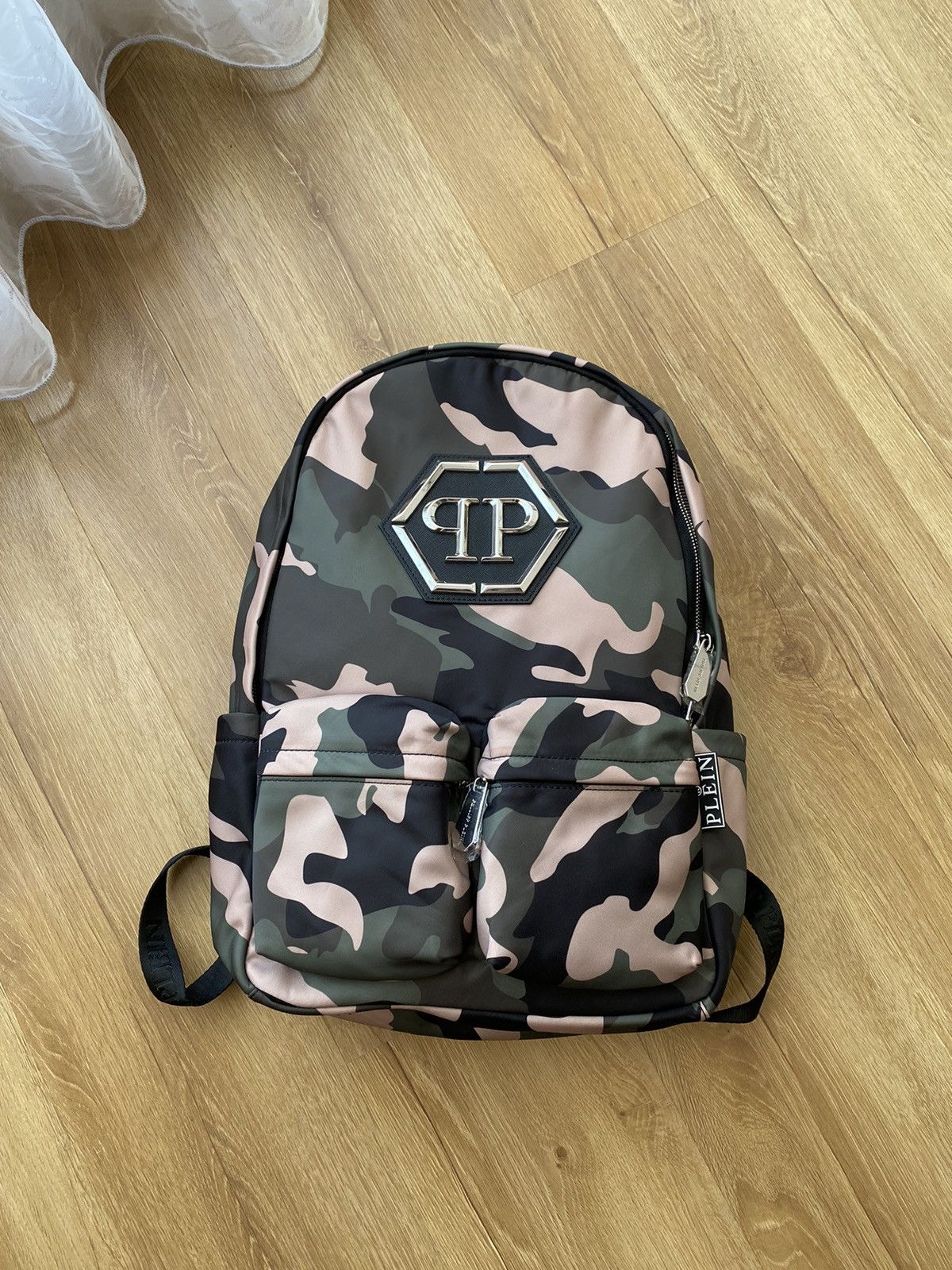 Philipp Plein Philipp Plein Hexagon Camo Backpack y2k Size ONE SIZE - 2 Thumbnail
