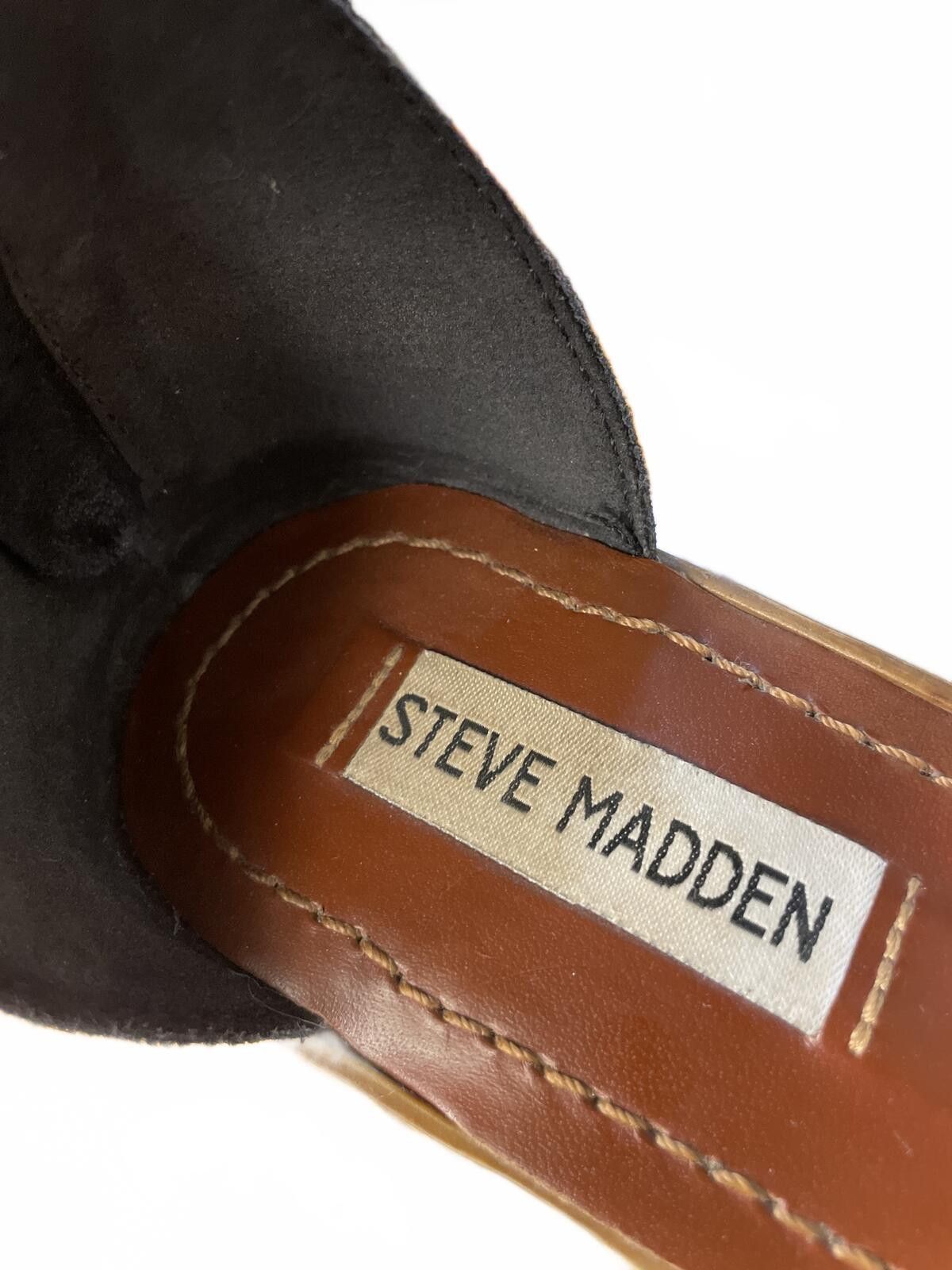 Steve Madden Steve Madden Leather Women's 8.5 Suede Sandals Fringe Boho Size US 8.5 / IT 38.5 - 2 Thumbnail