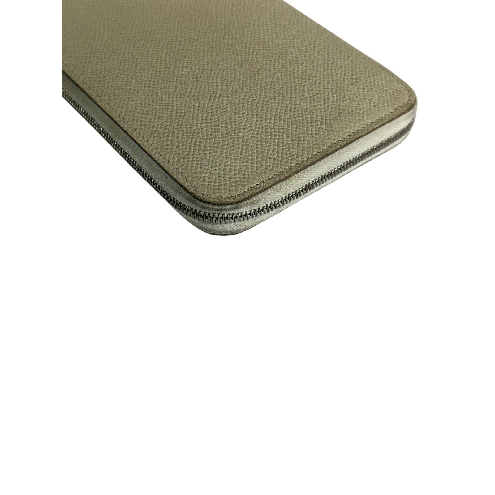 Hermes HERMES Silk'In Classique Long Wallet Off White Zip Around Size ONE SIZE - 6 Thumbnail