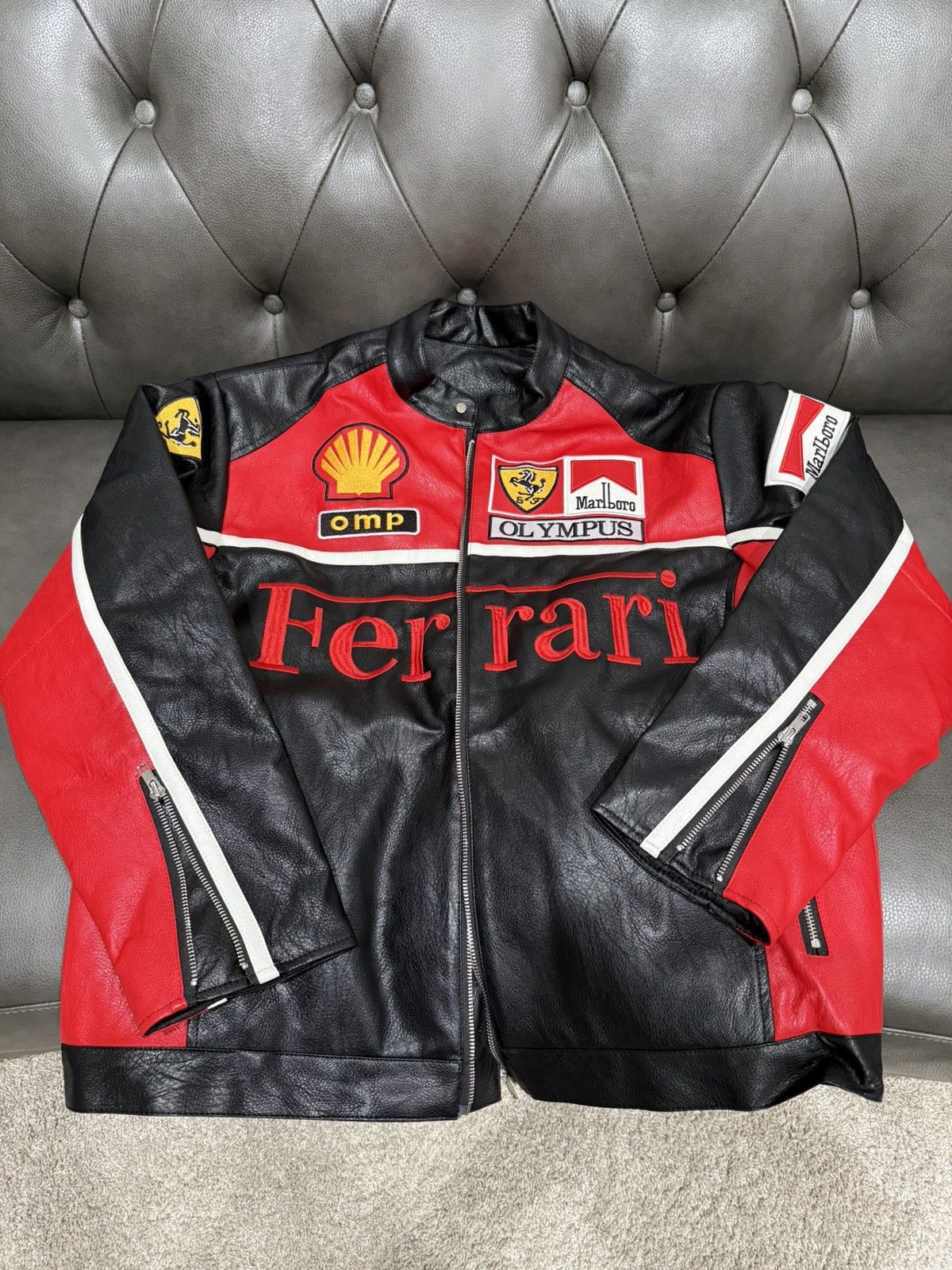 Ferrari Vintage Jacket Leather | Grailed