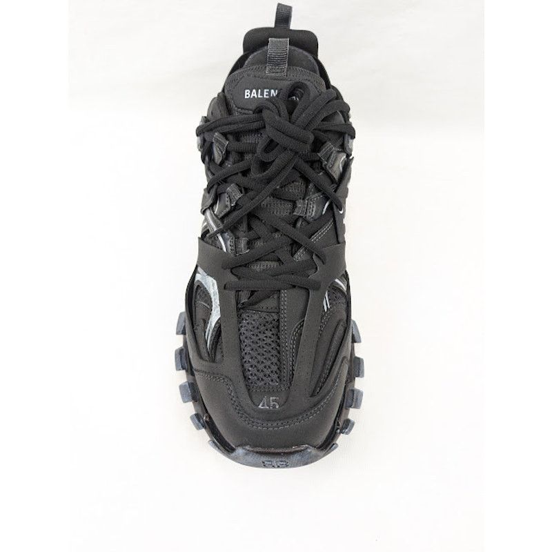 Balenciaga o1rshd1 Track Low-Top Sneakers in Faded Black Size US 12 / EU 45 - 6 Thumbnail