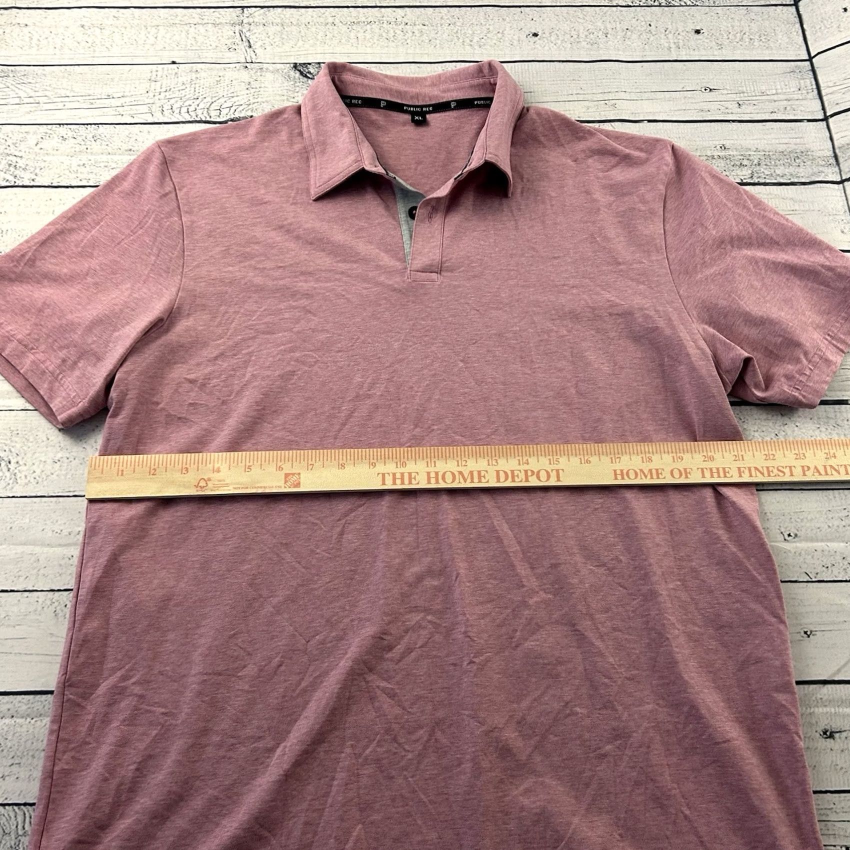 Vintage Public Rec Short Sleeve Button-Up Polo Shirt Men's XL Pink Size US XL / EU 56 / 4 - 4 Thumbnail