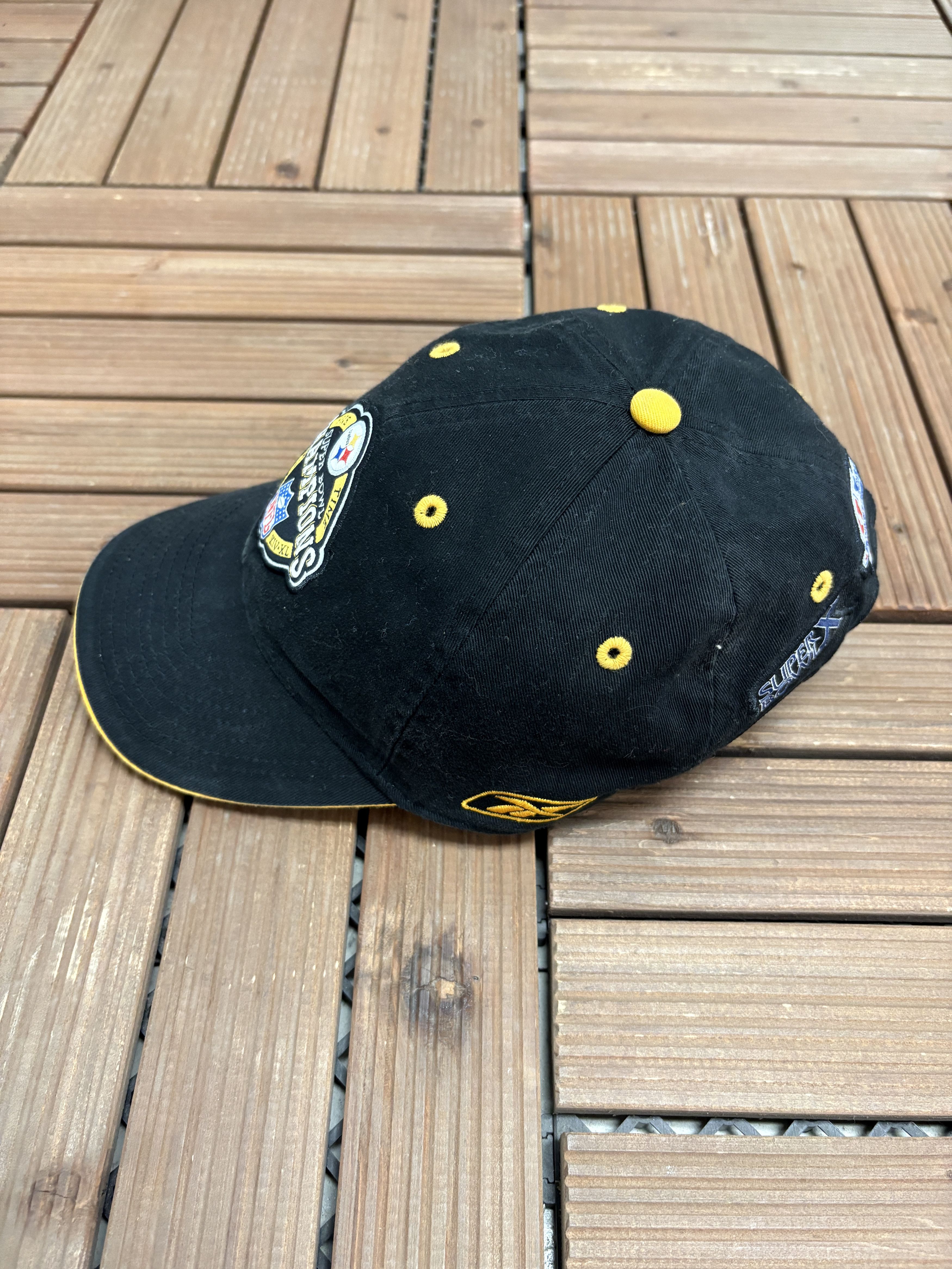 Reebok Pittsburgh Steelers Five Time Champions Vintage Hat Size ONE SIZE - 4 Thumbnail