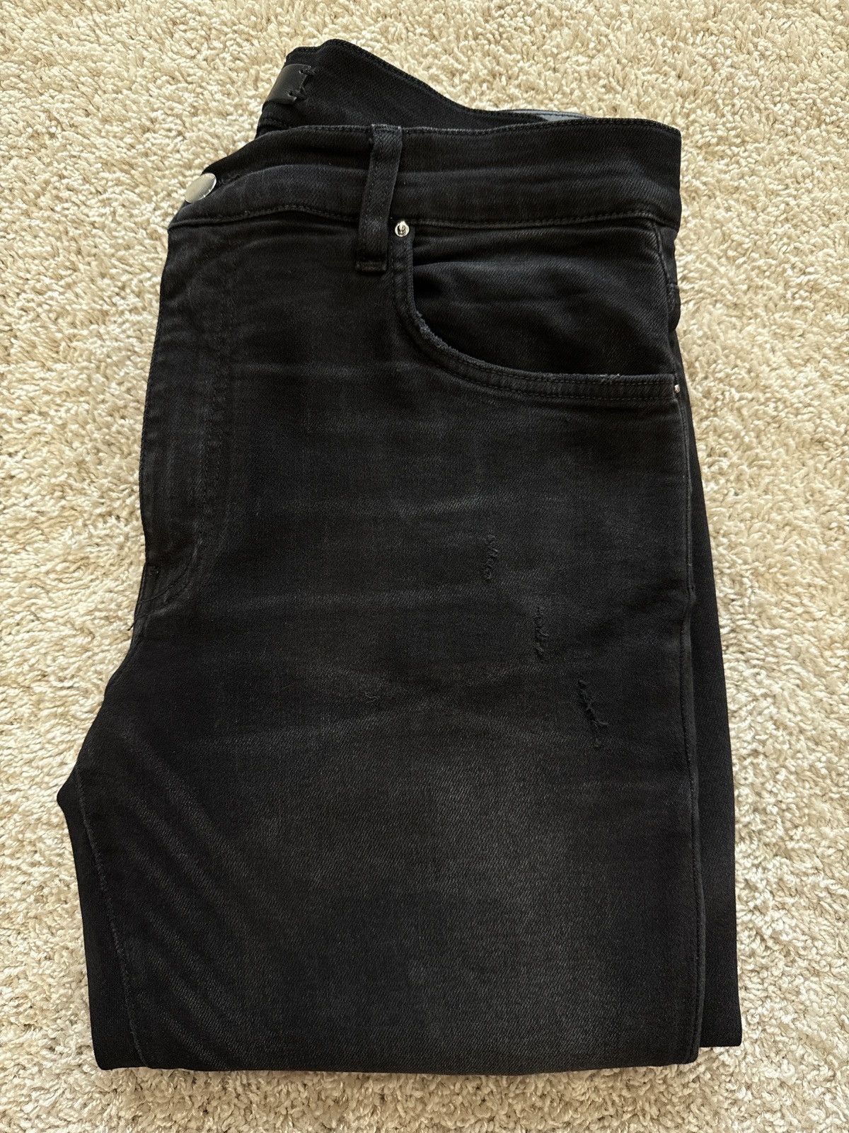 Amiri Amiri Black Washed Jeans Size US 33 - 3 Thumbnail