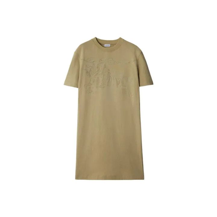 Burberry SS24 Embroidered Logo Short Sleeve Dress 0079
