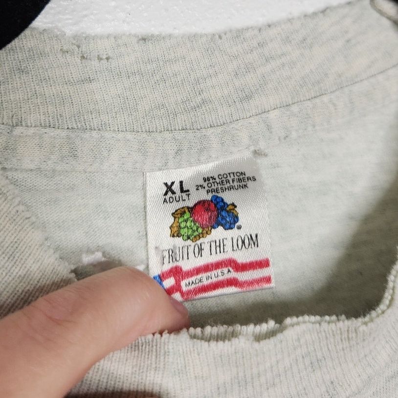 Fruit Of The Loom Vintage Nashville No Wake Zone Ski Shop Cavemen Art Thrashed Size US XL / EU 56 / 4 - 3 Thumbnail