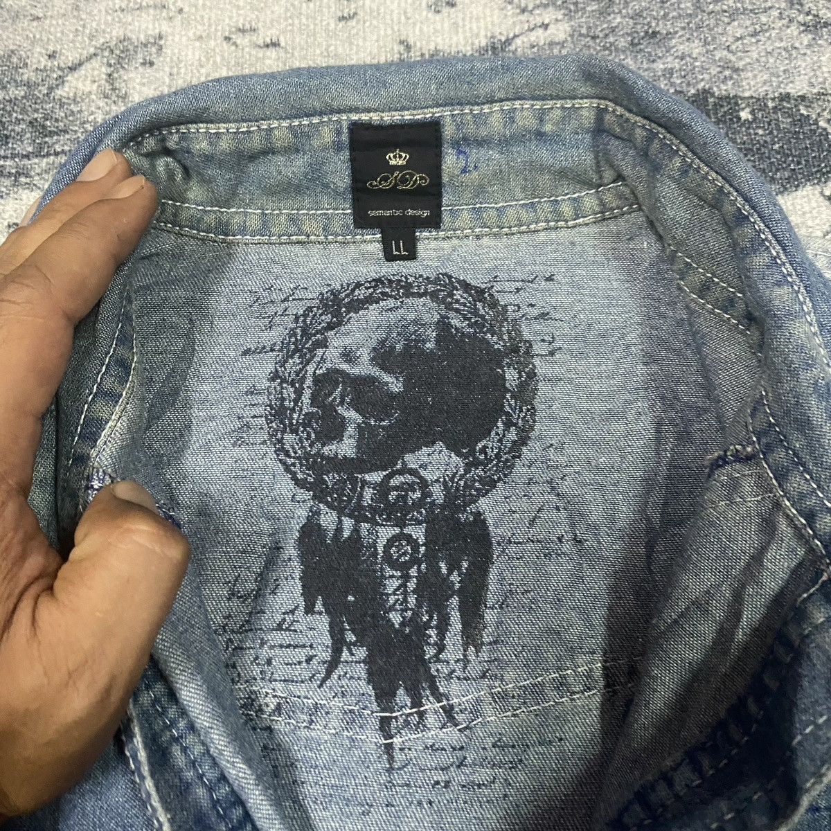 Japanese Brand × Vintage × semanticdesign Vintage Sematic Design Printed Punk Style Button Up Size US M / EU 48-50 / 2 - 6 Thumbnail