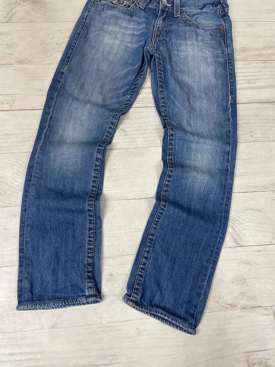 True Religion Vintage True Religion Straight Denim Jeans Baggy Japan Size US 29 - 4 Thumbnail