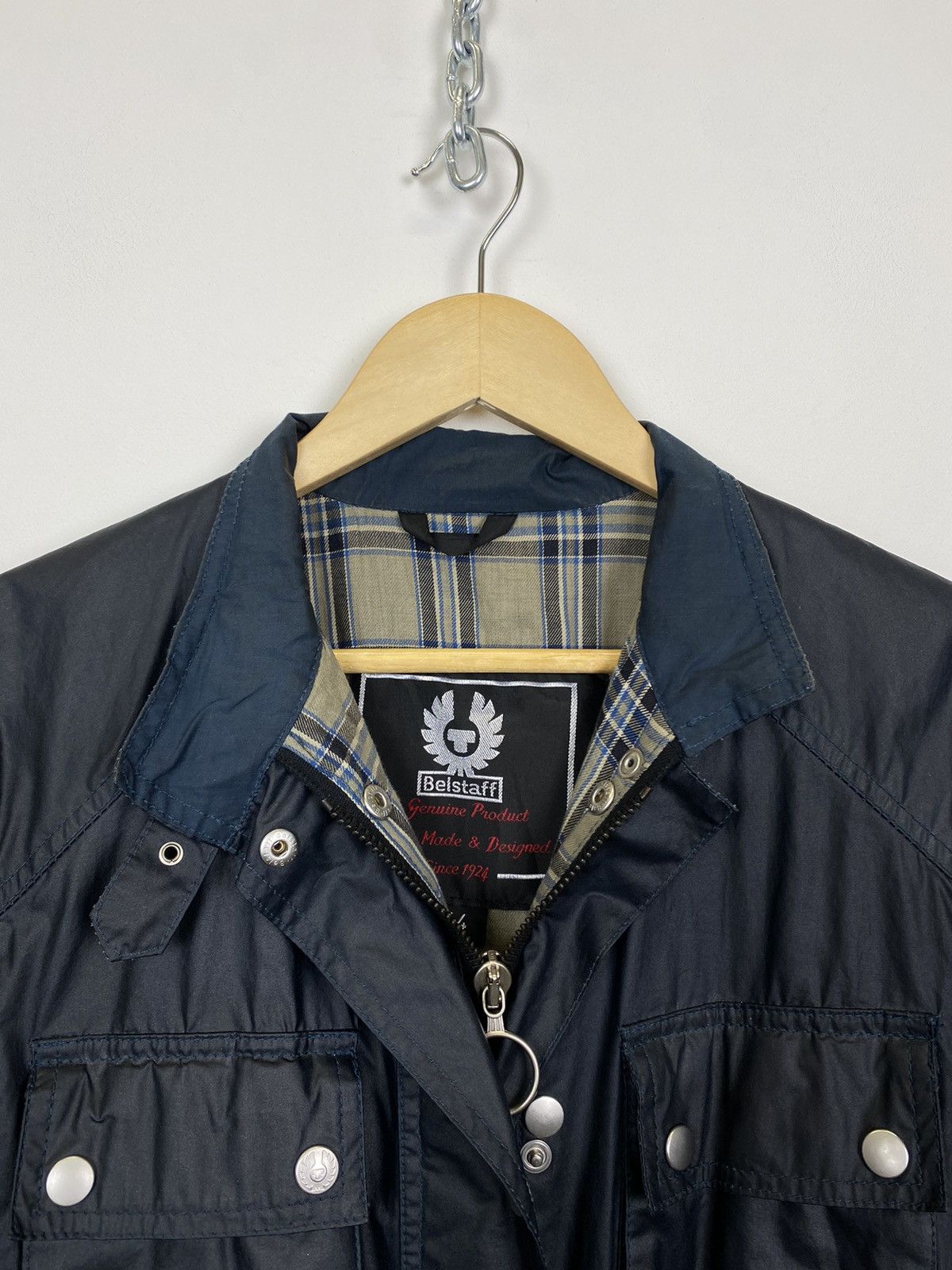 Belstaff Vintage BELSTAFF GOLD LABEL Full Zip Motorycle Jacket Sz 44 Size M / US 6-8 / IT 42-44 - 8 Thumbnail