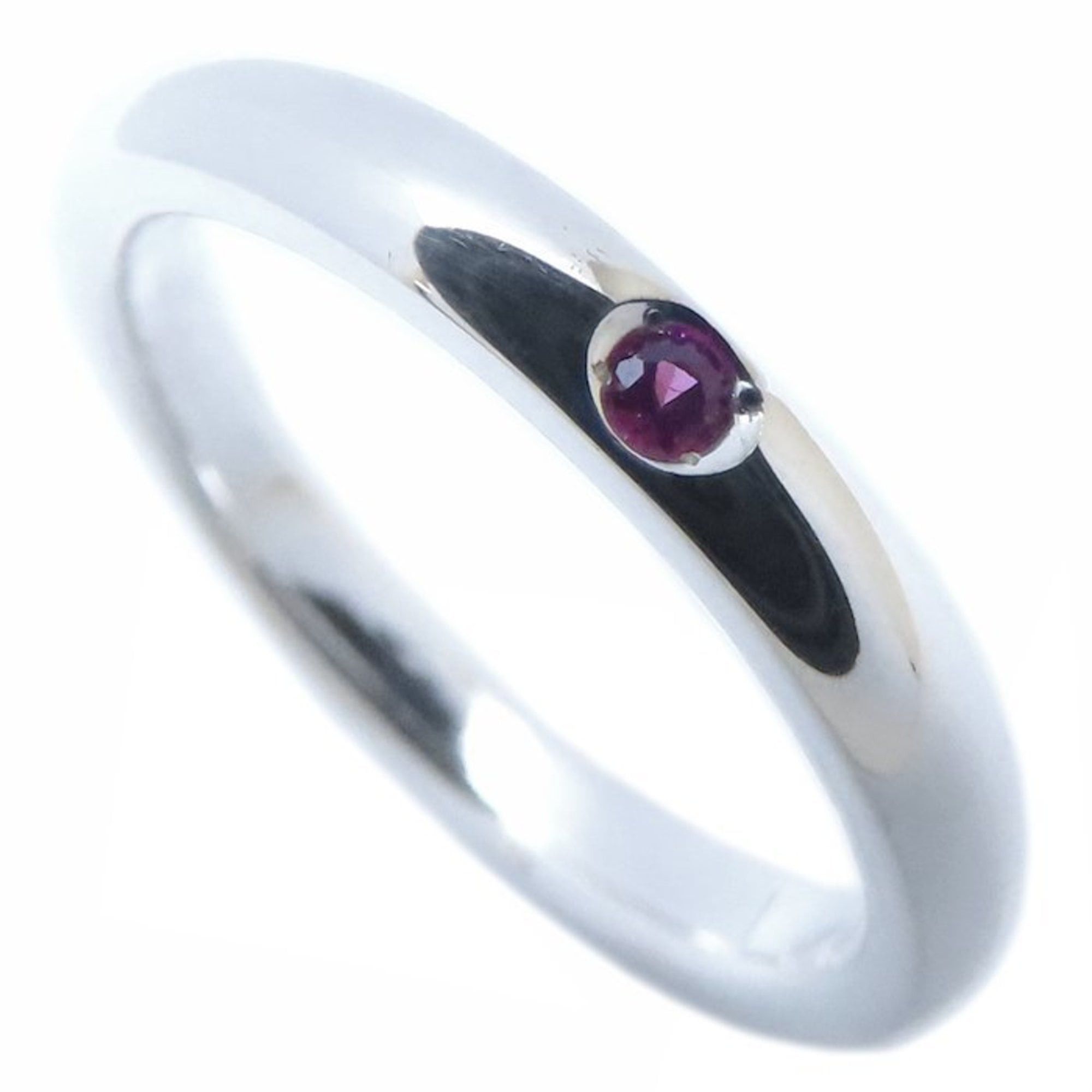 TIFFANY & Co. Tiffany Stacking Band Ring with Ruby and Elsa Peretti Sterling Silver Women's 294752