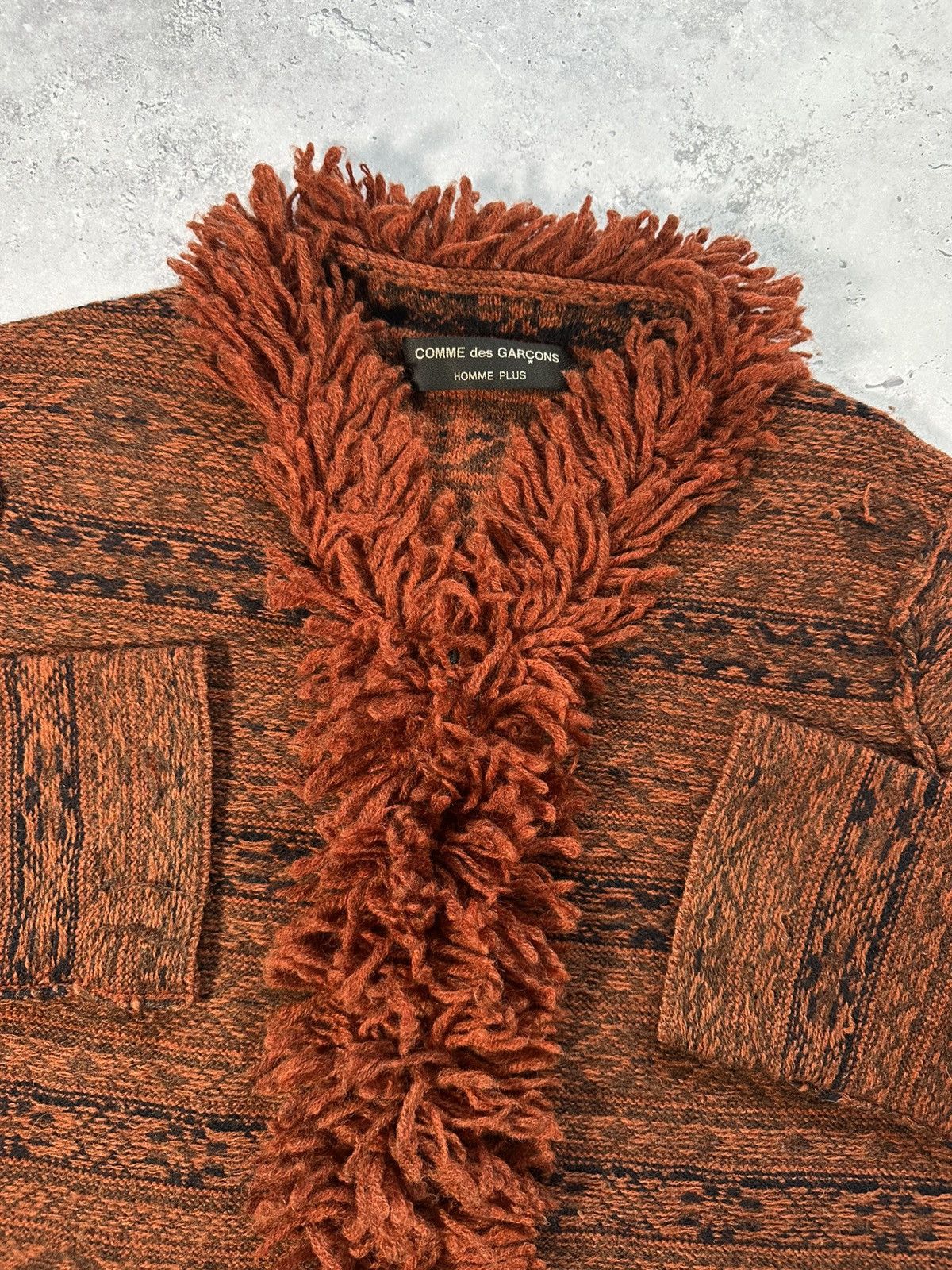 Comme des Garcons Homme Plus Comme Des Garçons Homme Plus 1999 Fringe Wool Zip Jumper Size US M / EU 48-50 / 2 - 3 Thumbnail