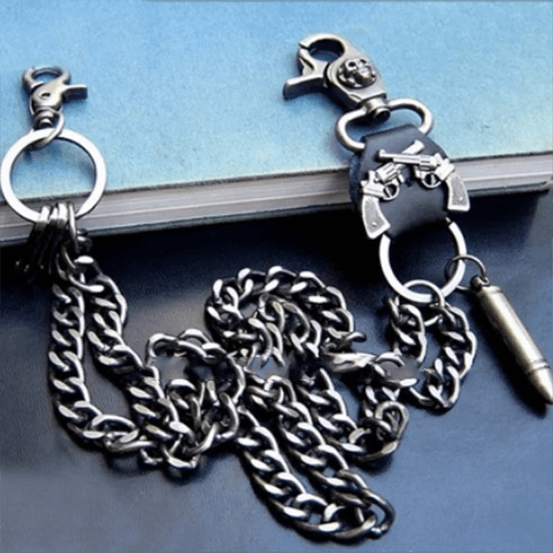 Jewelry Waist Skull Ghost Head Metal KeyChain Jeans Pants Size ONE SIZE - 2 Thumbnail
