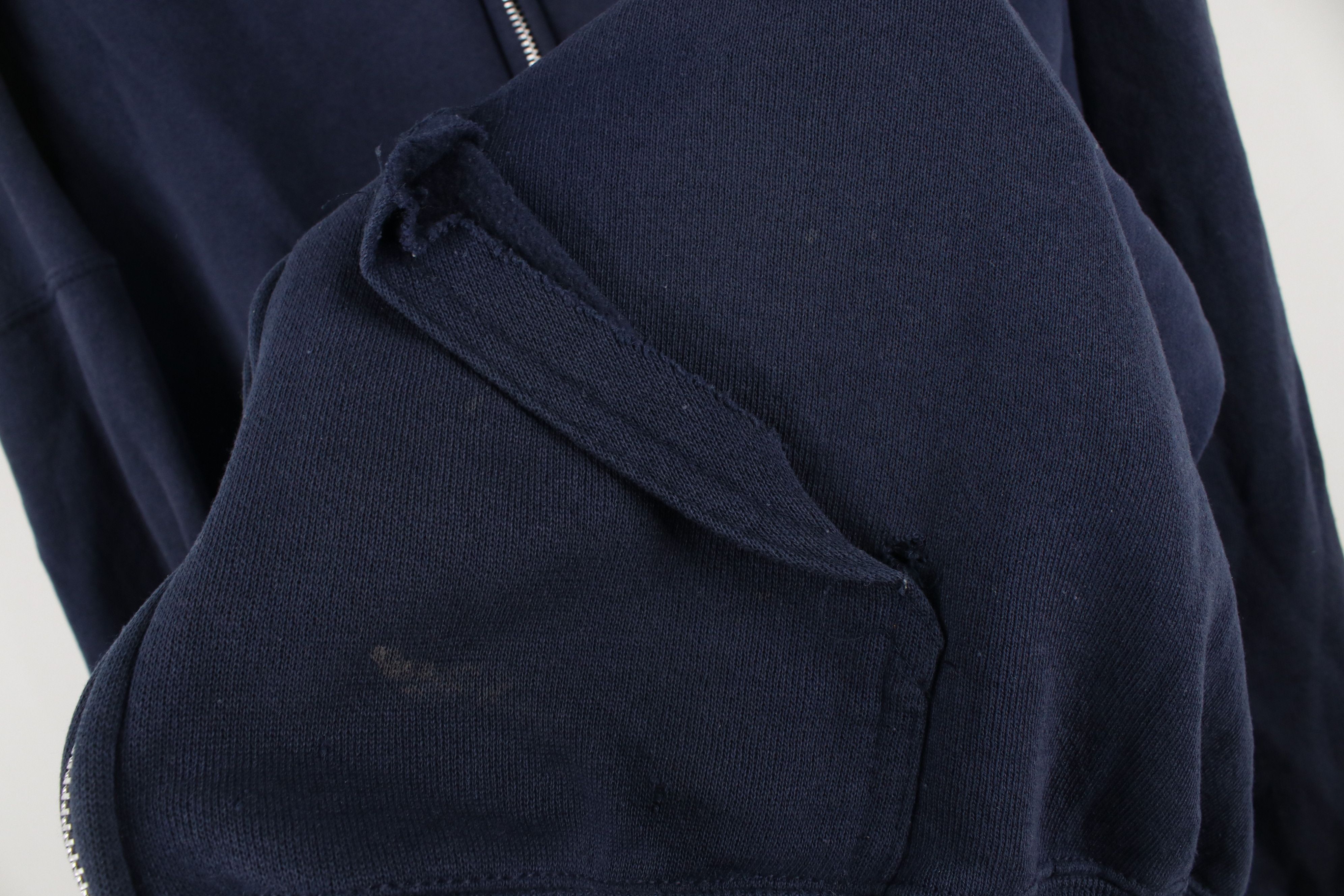 Vintage Vintage 90s Streetwear Blank Full Zip Hoodie Sweatshirt USA Size US XXL / EU 58 / 5 - 5 Thumbnail