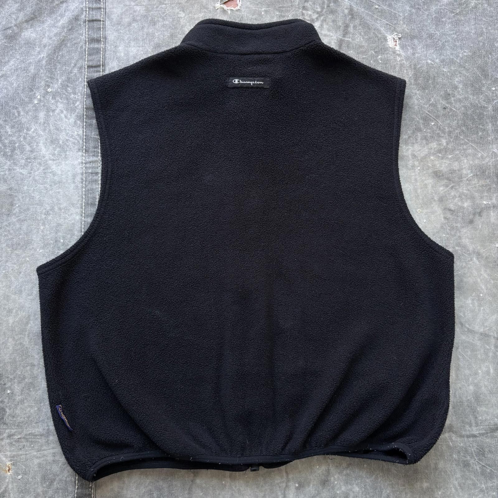 Champion Vintage 90s Champion Arkansas Razorbacks Black Fleece Vest Size US XL / EU 56 / 4 - 6 Thumbnail