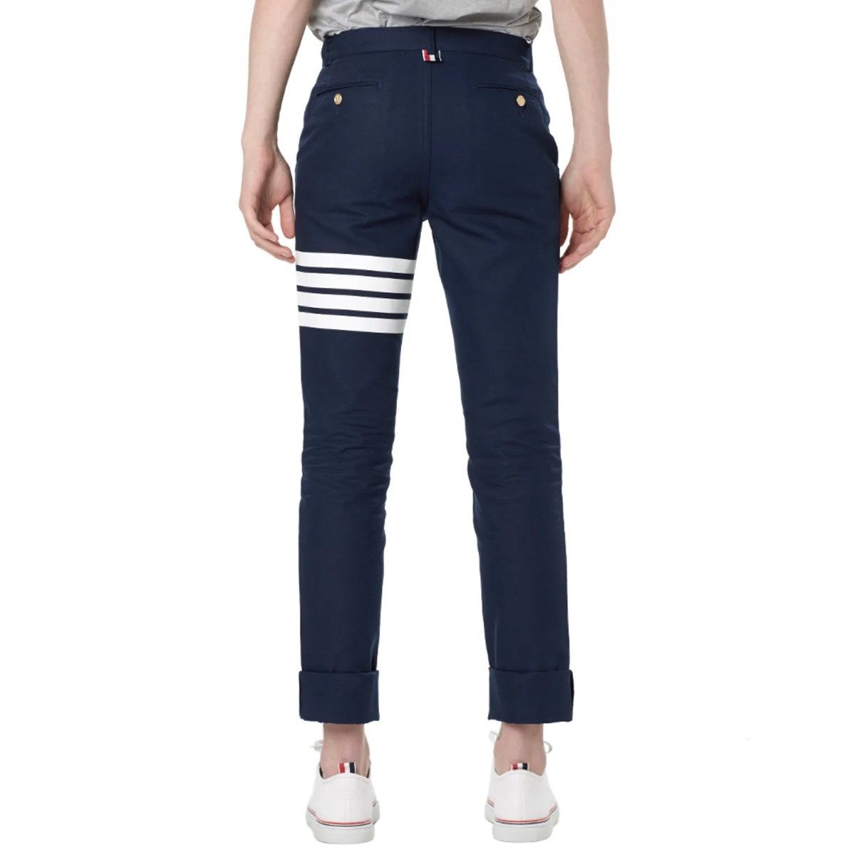 Thom Browne Thom Browne - Quad Stripe Canvas Woven Trouser Size US 30 / EU 46 - 20 Thumbnail